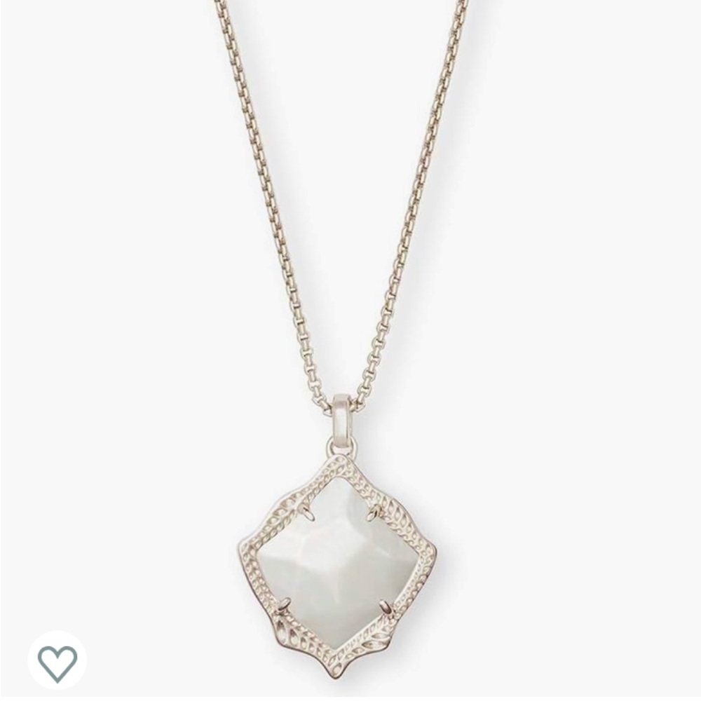 Kendra Scott Kacey Silver Long Pendant Necklace